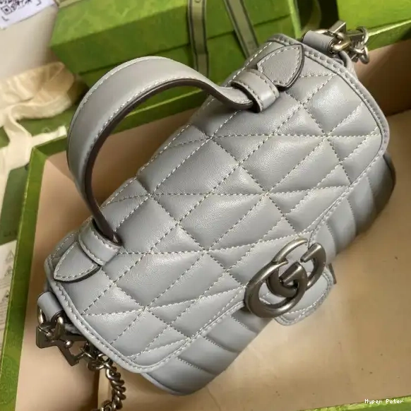Hyperpeter Bag Mini GG GUCCI Handle Marmont Top 0624